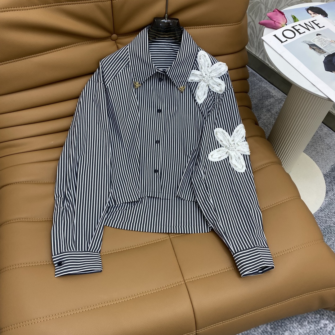 “New Women’s Dress with Air-Rolled Heavy Collapse Design in Fashion Striped Cotton Fabric” - 图片 4