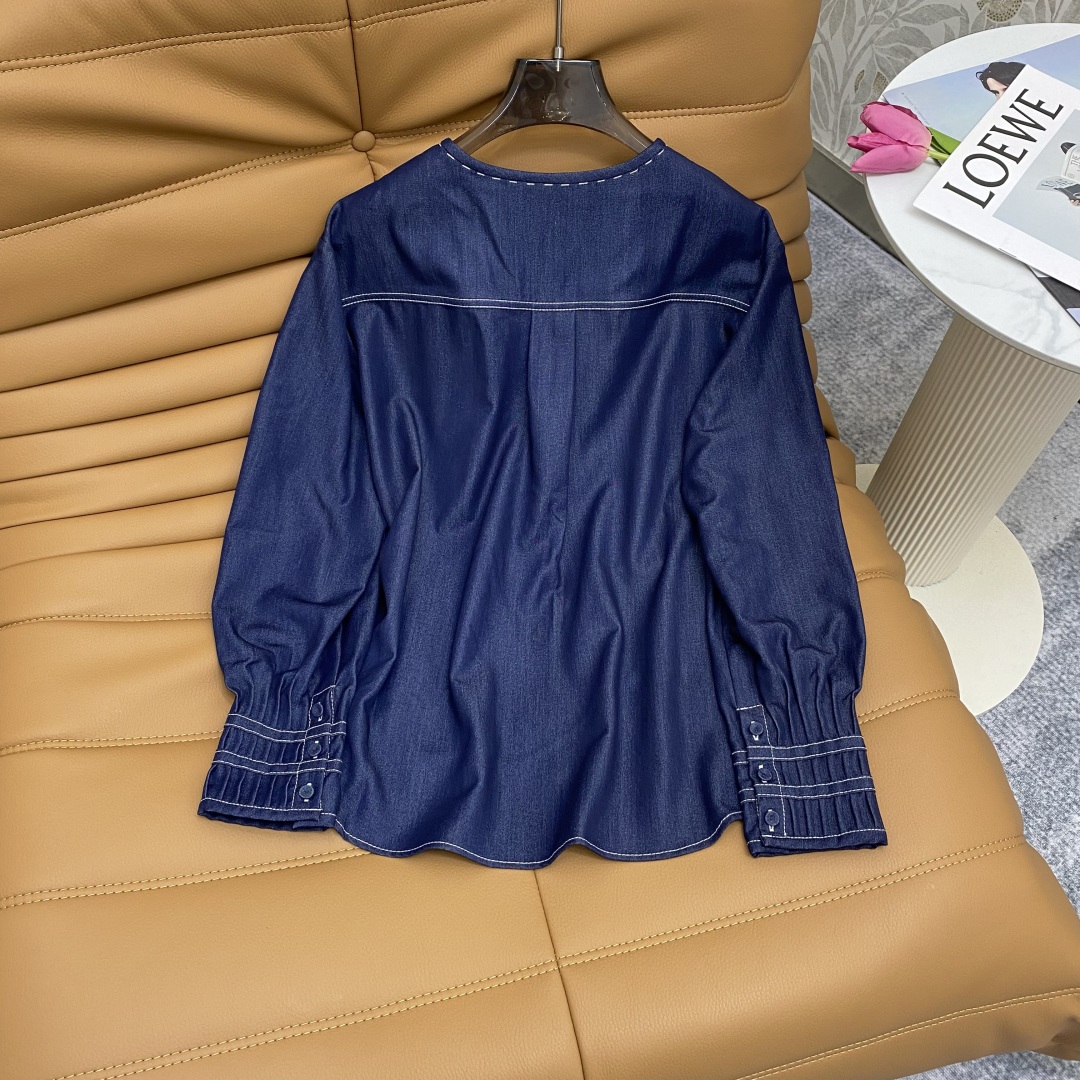 Women’s P660 Hard-Core Suit with New Round-Collar Metal Buttoned Cowboy Shirt – Skyline Cowboy Cotton (SMLXL) - 图片 6