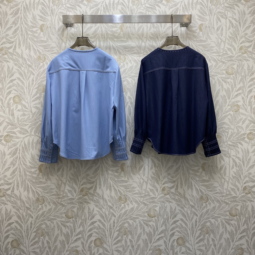 Women’s P660 Hard-Core Suit with New Round-Collar Metal Buttoned Cowboy Shirt – Skyline Cowboy Cotton (SMLXL) - 图片 2
