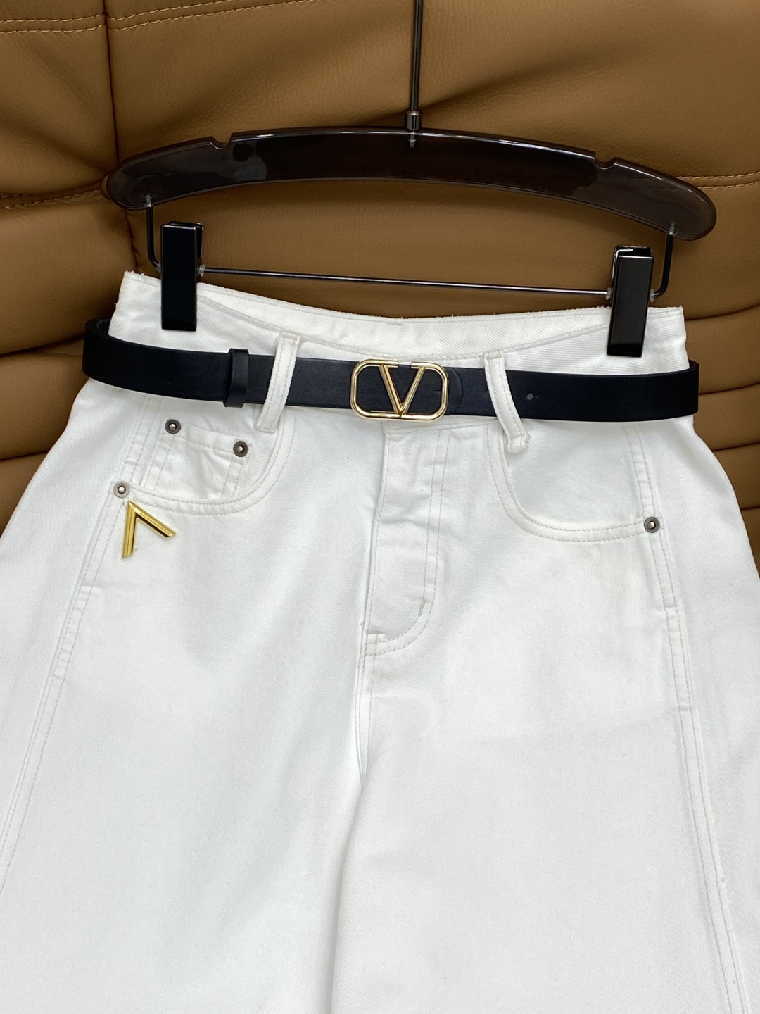 Women’s High-Waist Metal Button Machete Pants in New Fabric and Colors - 图片 6