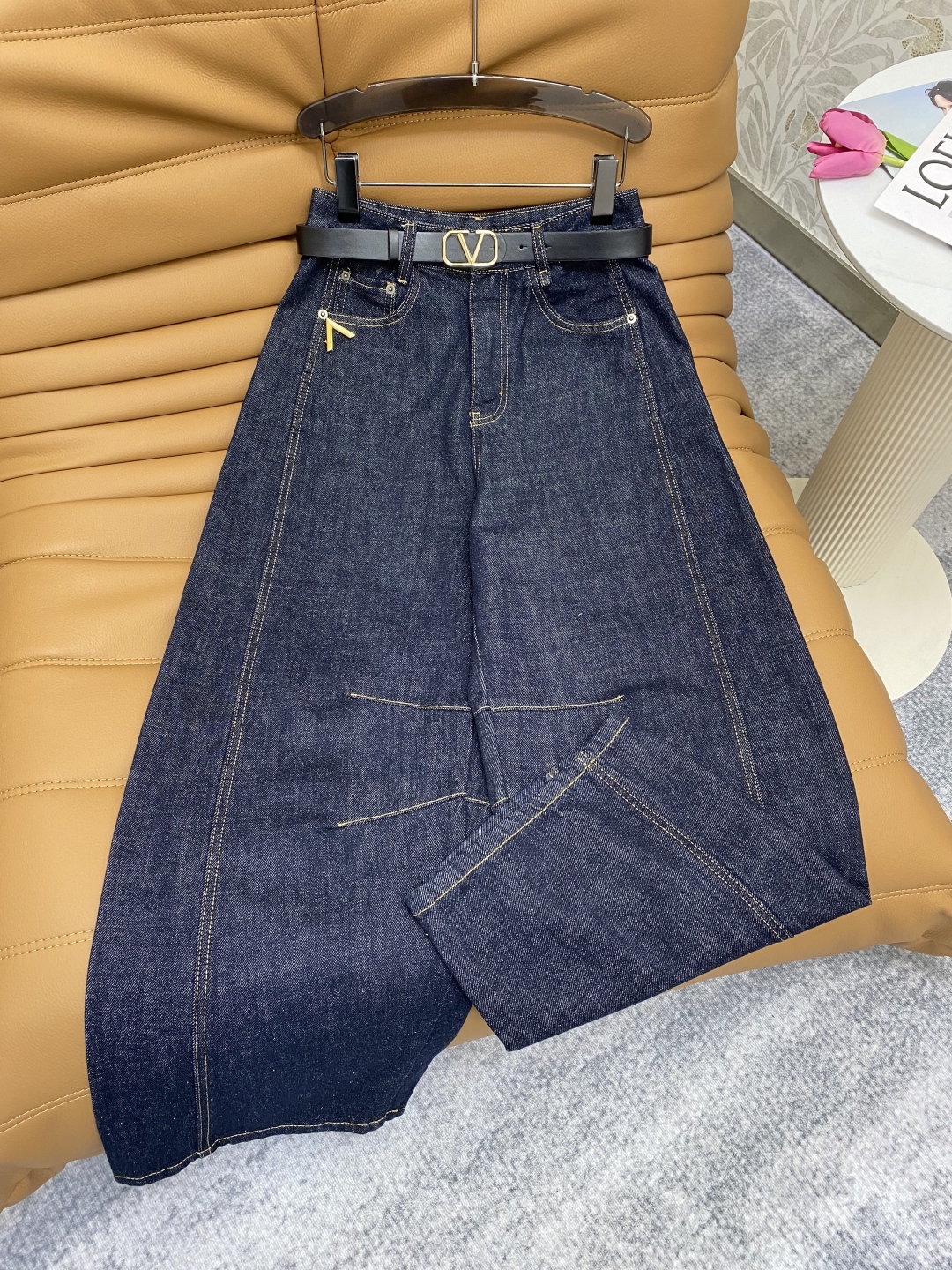 Women’s High-Waist Metal Button Machete Pants in New Fabric and Colors - 图片 3