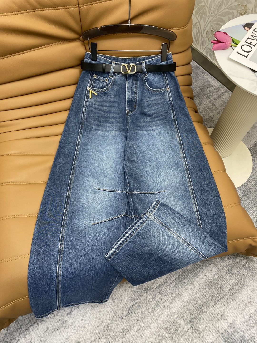 Women’s High-Waist Metal Button Machete Pants in New Fabric and Colors - 图片 5