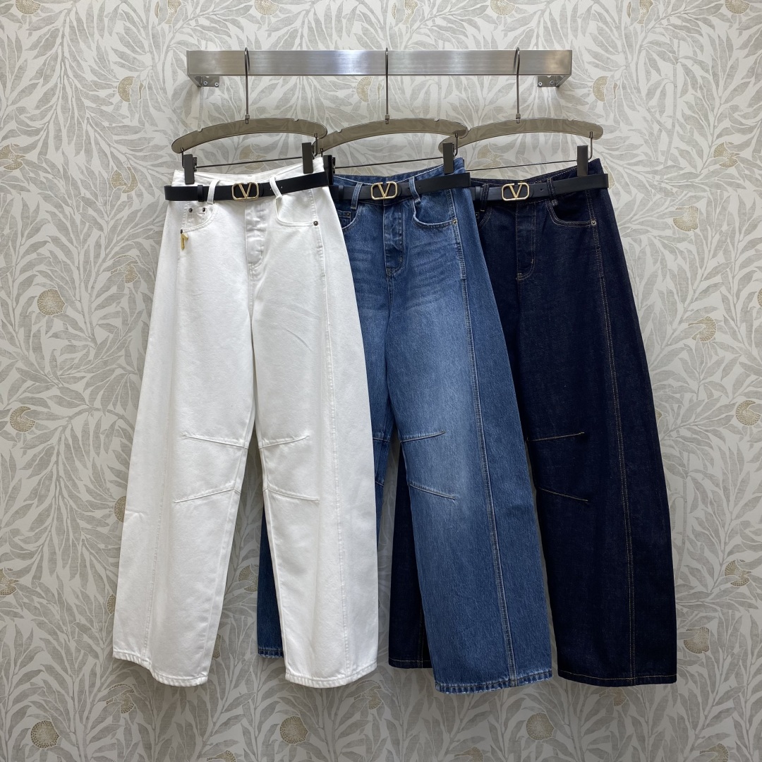 Women’s High-Waist Metal Button Machete Pants in New Fabric and Colors - 图片 1