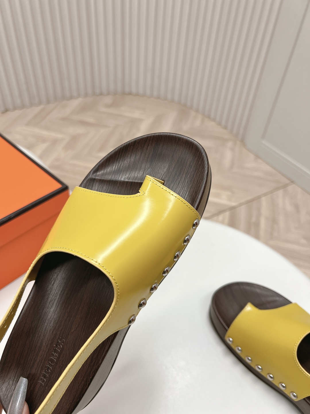 Hermès Hermes 爱马仕 2025新款 Kos二舅鞋H型厚底木底凉鞋拖鞋