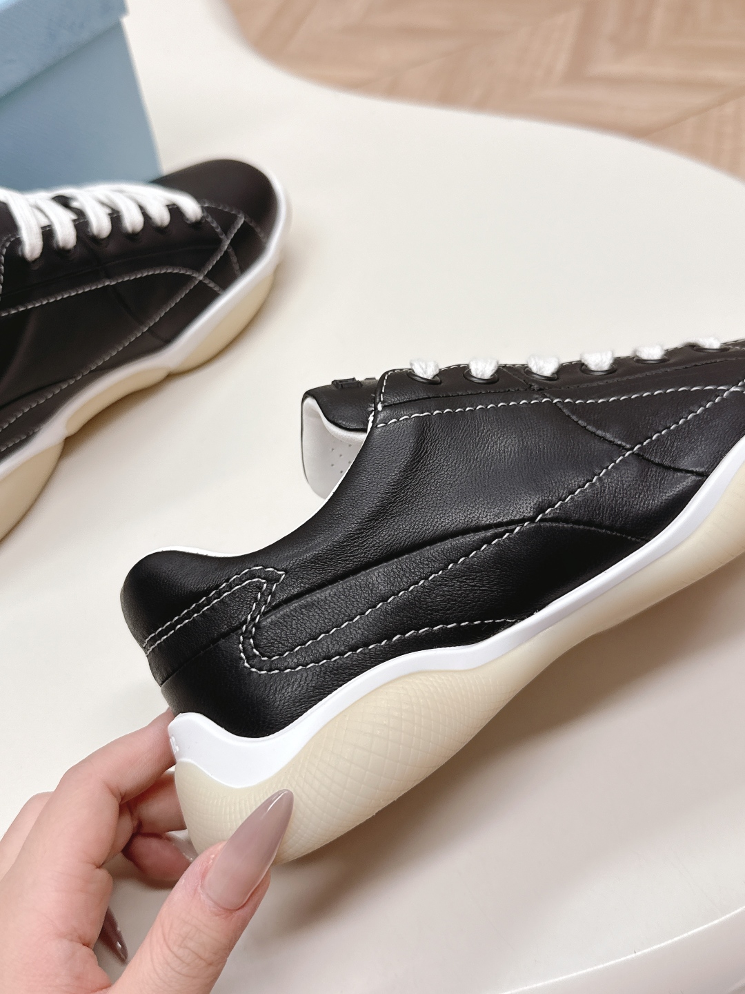 Prada 25SS Leather Sneakers - Stylish, Comfortable, and Breathable Design 9 cmp i1745222904552 5999 0 7