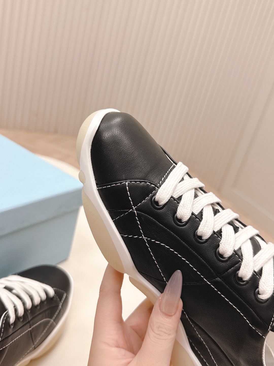 Prada 25SS Leather Sneakers - Stylish, Comfortable, and Breathable Design 7 cmp i1745222904553 5130 0 5
