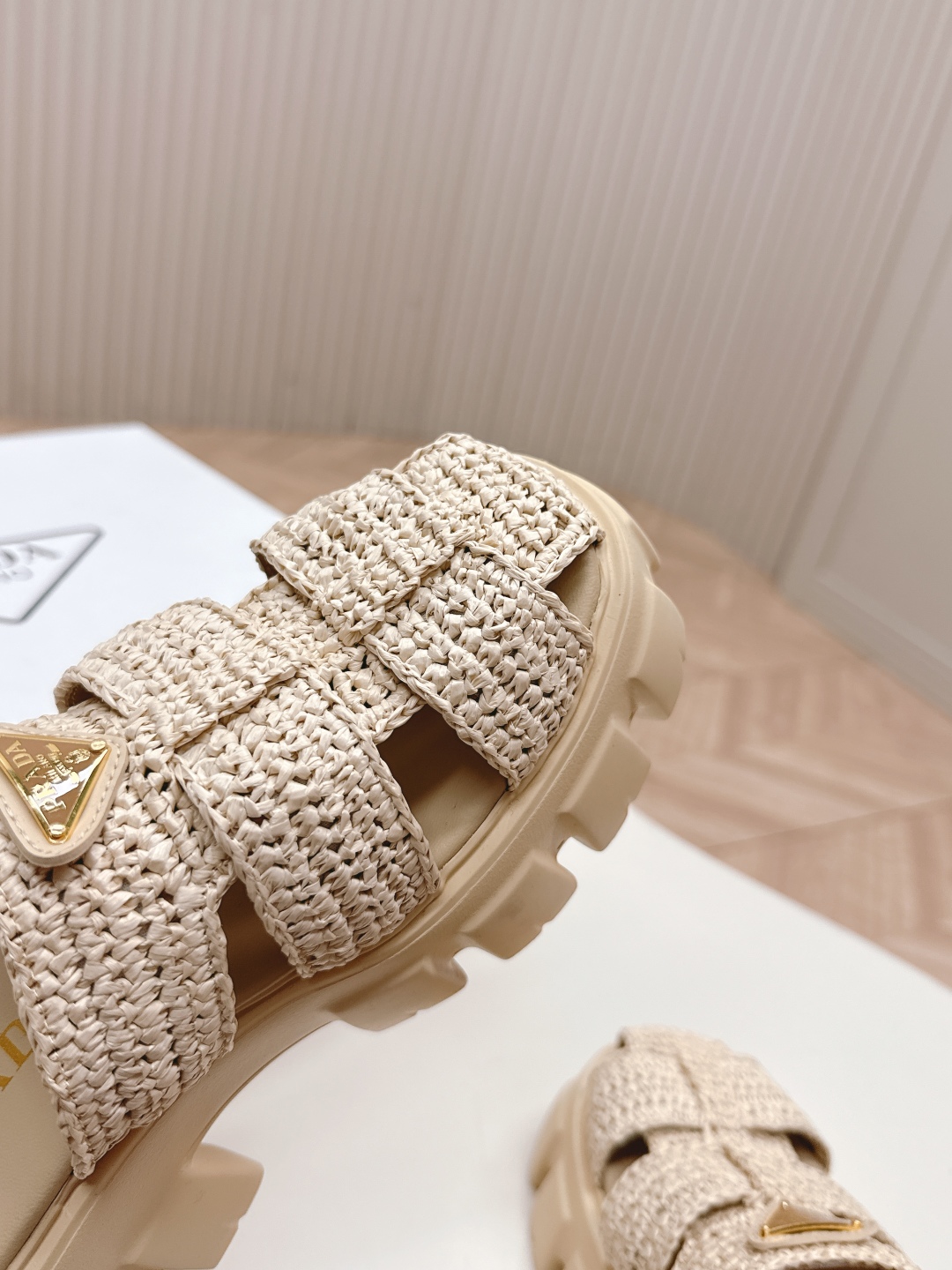 Prada Woven Raffia Slide Sandals with Chunky Rubber Sole 7 cmp i1746106547211 4441 0 5