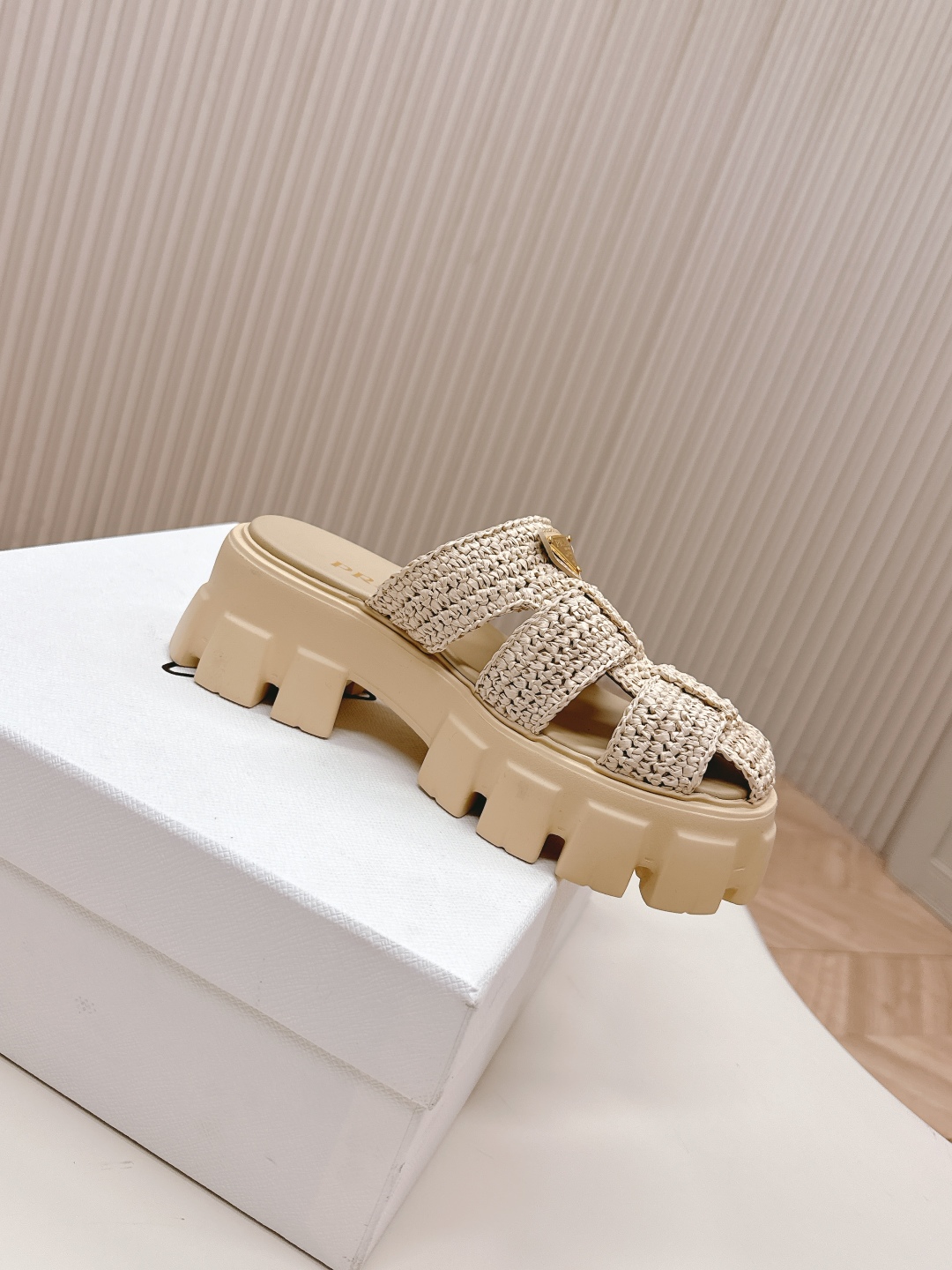 Prada Woven Raffia Slide Sandals with Chunky Rubber Sole 5 cmp i1746106547212 6553 0 3