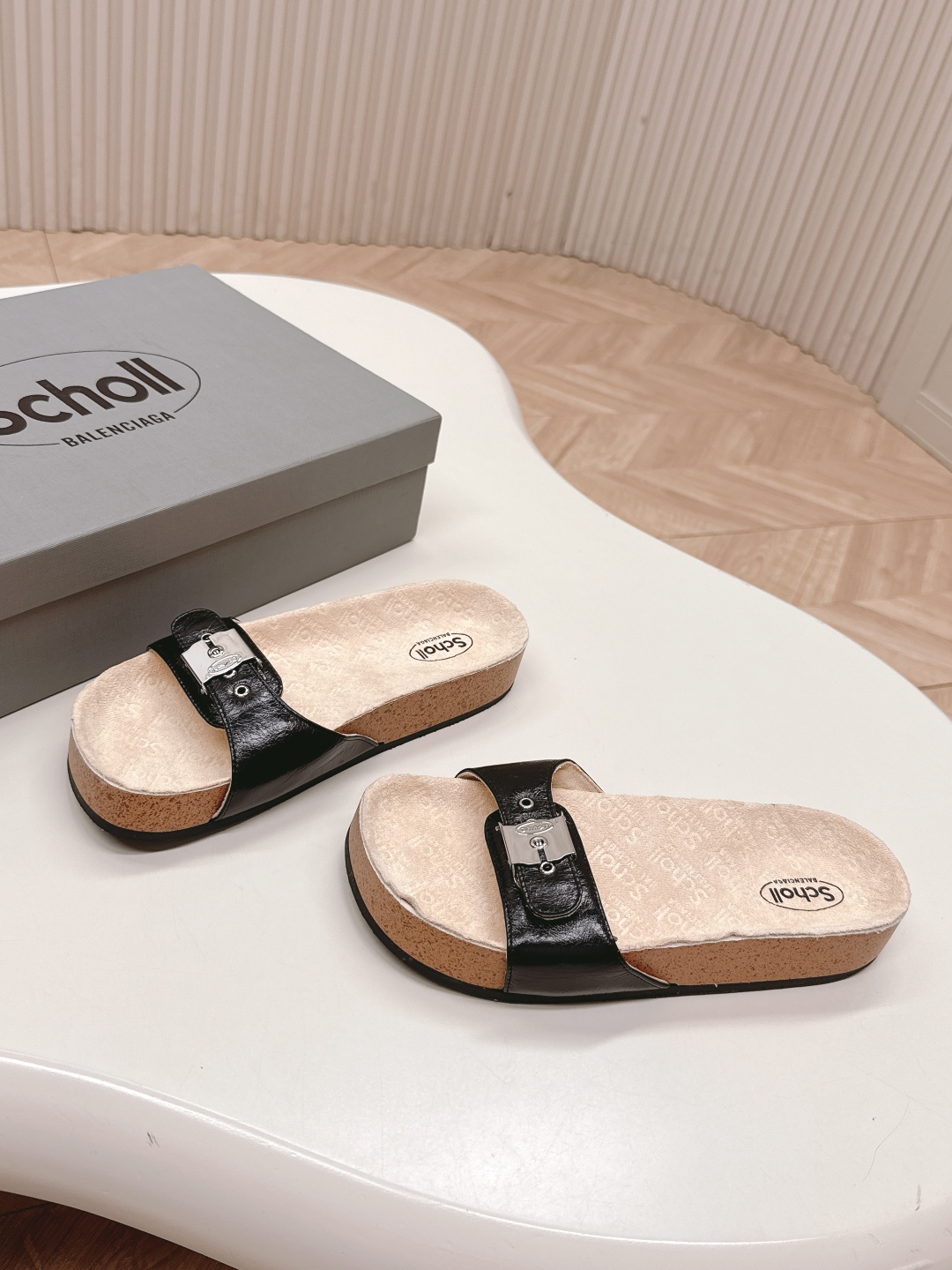Scholl Women's Pescura Heel Sandal - Comfortable Cork Footbed Slide 2 cmp i1746108718087 2842 0 2