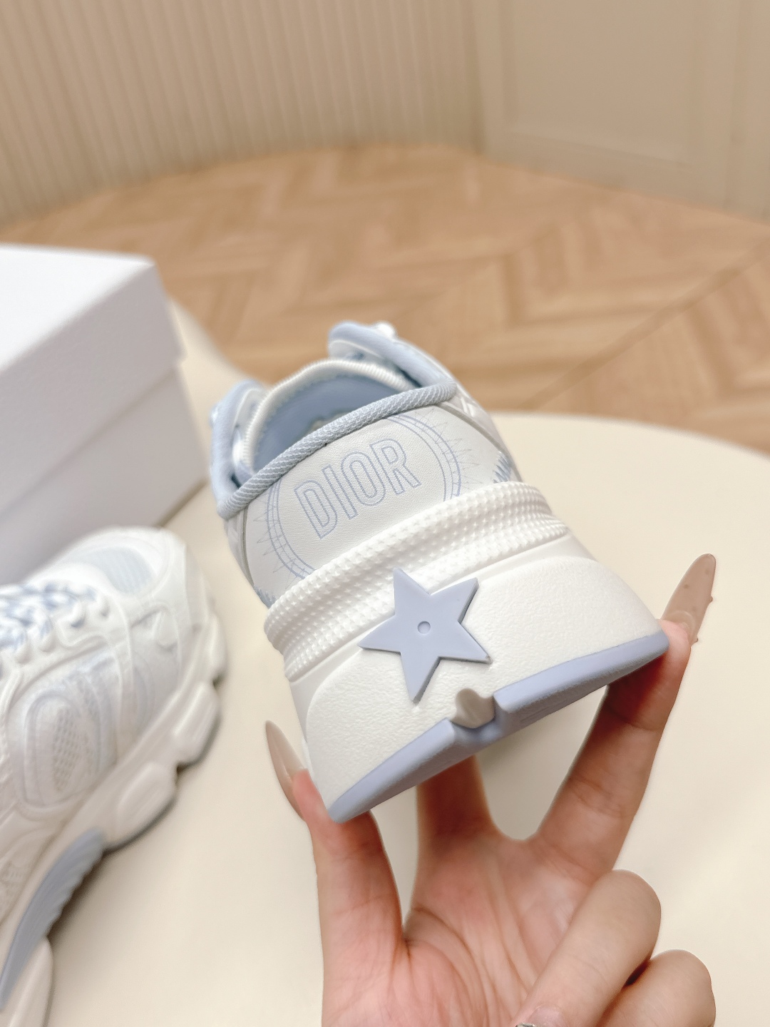 Dior Chrono White Leather and Mesh Sneakers Mules, Size 35-45 5 cmp a1749414030156 1830