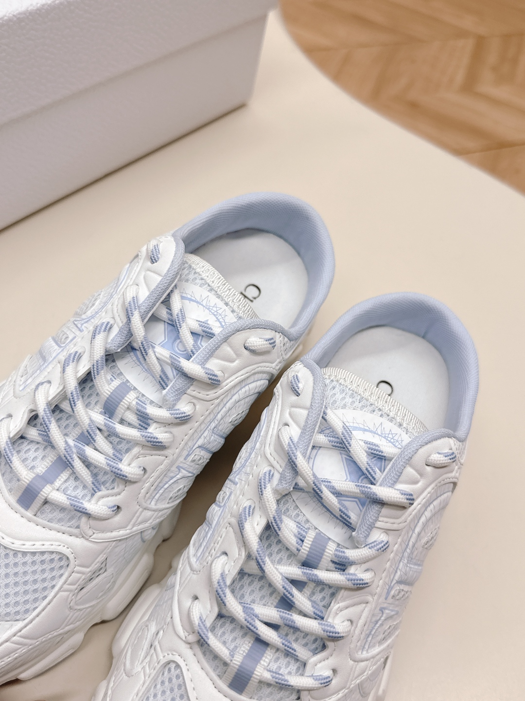 Dior Chrono White Leather and Mesh Sneakers Mules, Size 35-45 8 cmp a1749414039210 1706