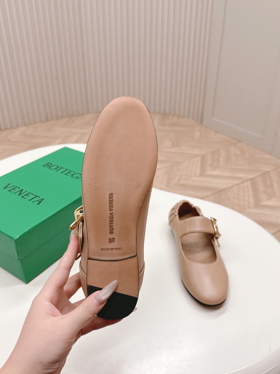 Bottega Veneta Astaire Mary Jane Ballerina Shoes with Intrecciato Detail 8 cmp a1749643540952 8285