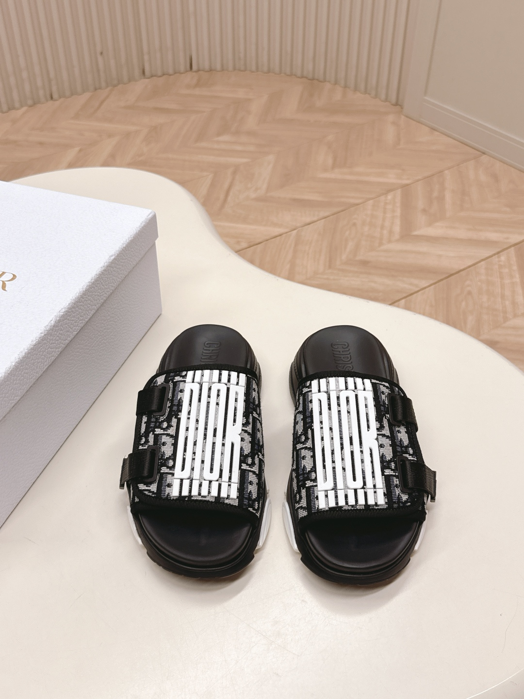 Dior Dior迪奥D家2025ss夏季新款仙女风厚底魔术贴拖鞋