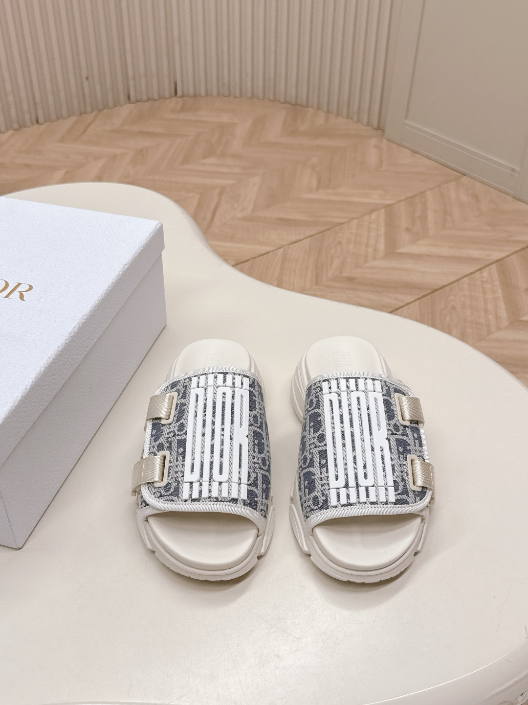 Dior Dior迪奥D家2025ss夏季新款仙女风厚底魔术贴拖鞋