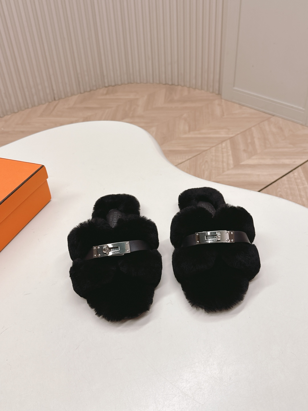 Hermès 爱马仕2025ss秋冬新款毛毛拖鞋毛毛鞋