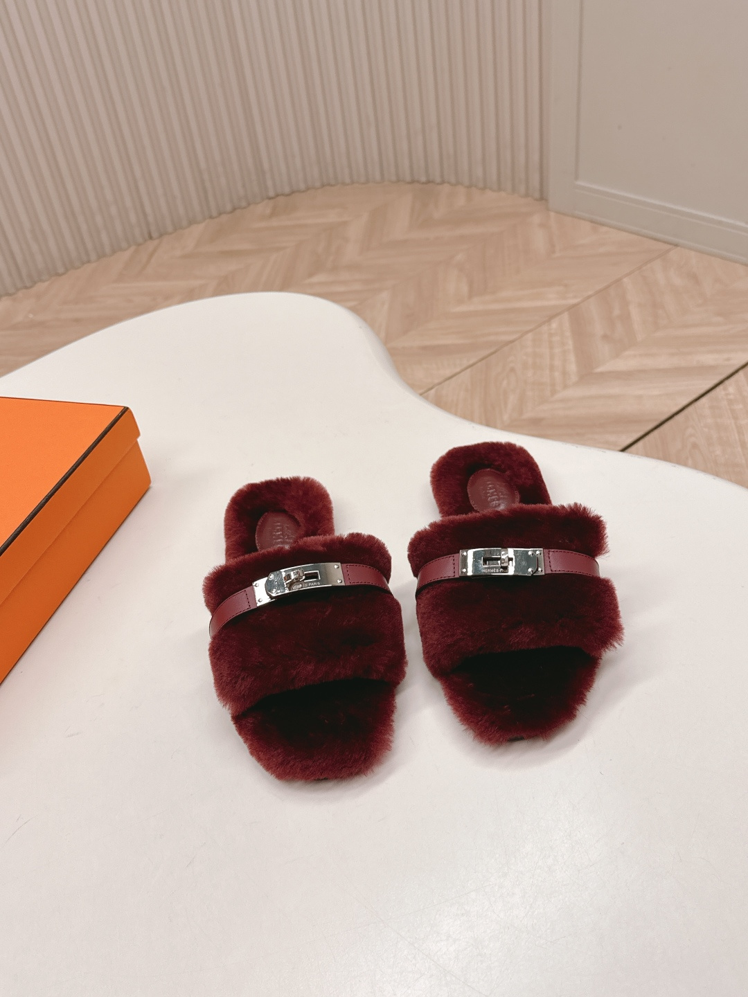 Hermès 爱马仕2025ss秋冬新款毛毛拖鞋毛毛鞋