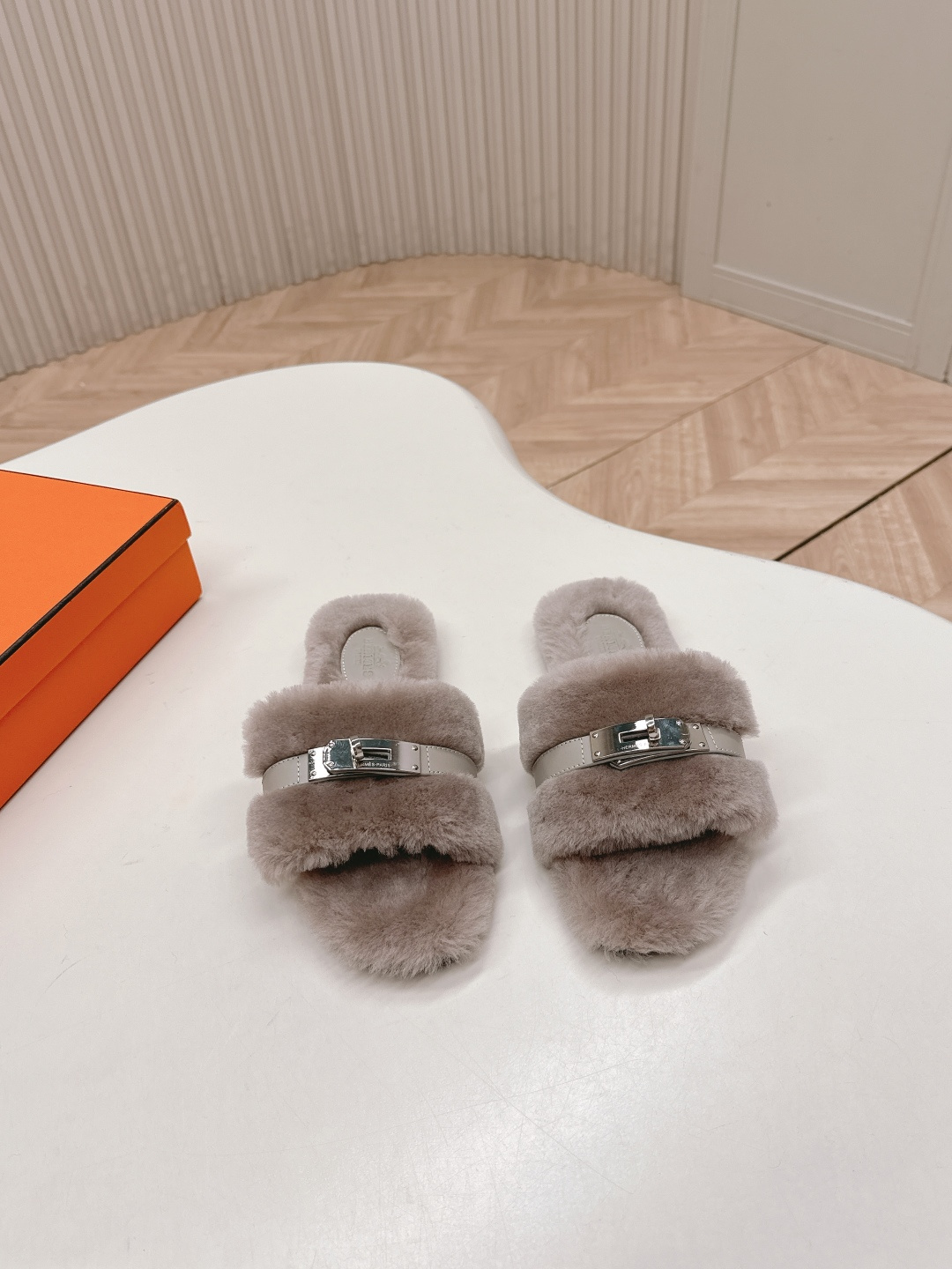 Hermès 爱马仕2025ss秋冬新款毛毛拖鞋毛毛鞋