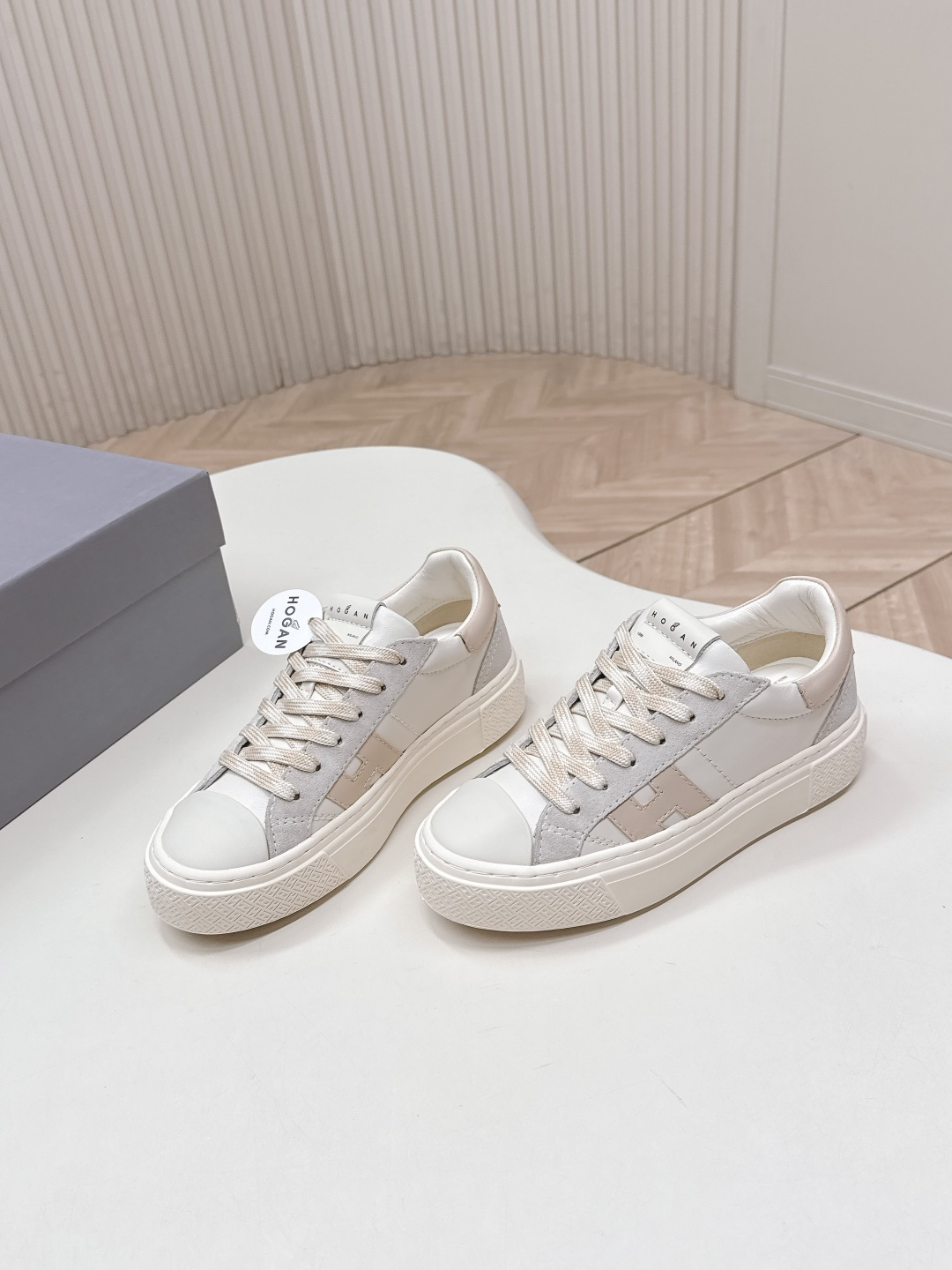 Alexander McQueen HOGAN H705 运动鞋 休闲厚底小白鞋