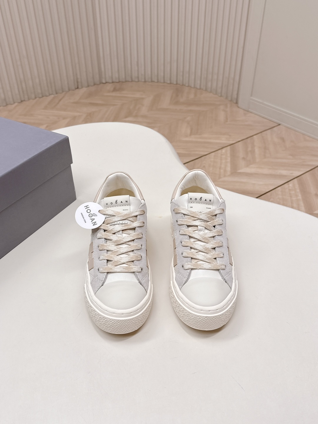 Alexander McQueen HOGAN H705 运动鞋 休闲厚底小白鞋