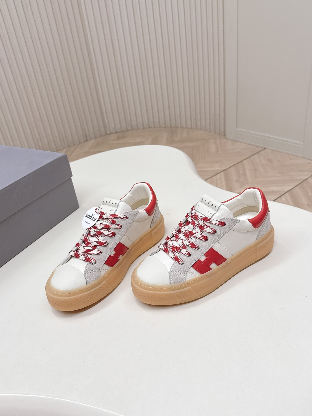 Alexander McQueen HOGAN H705 运动鞋 休闲厚底小白鞋