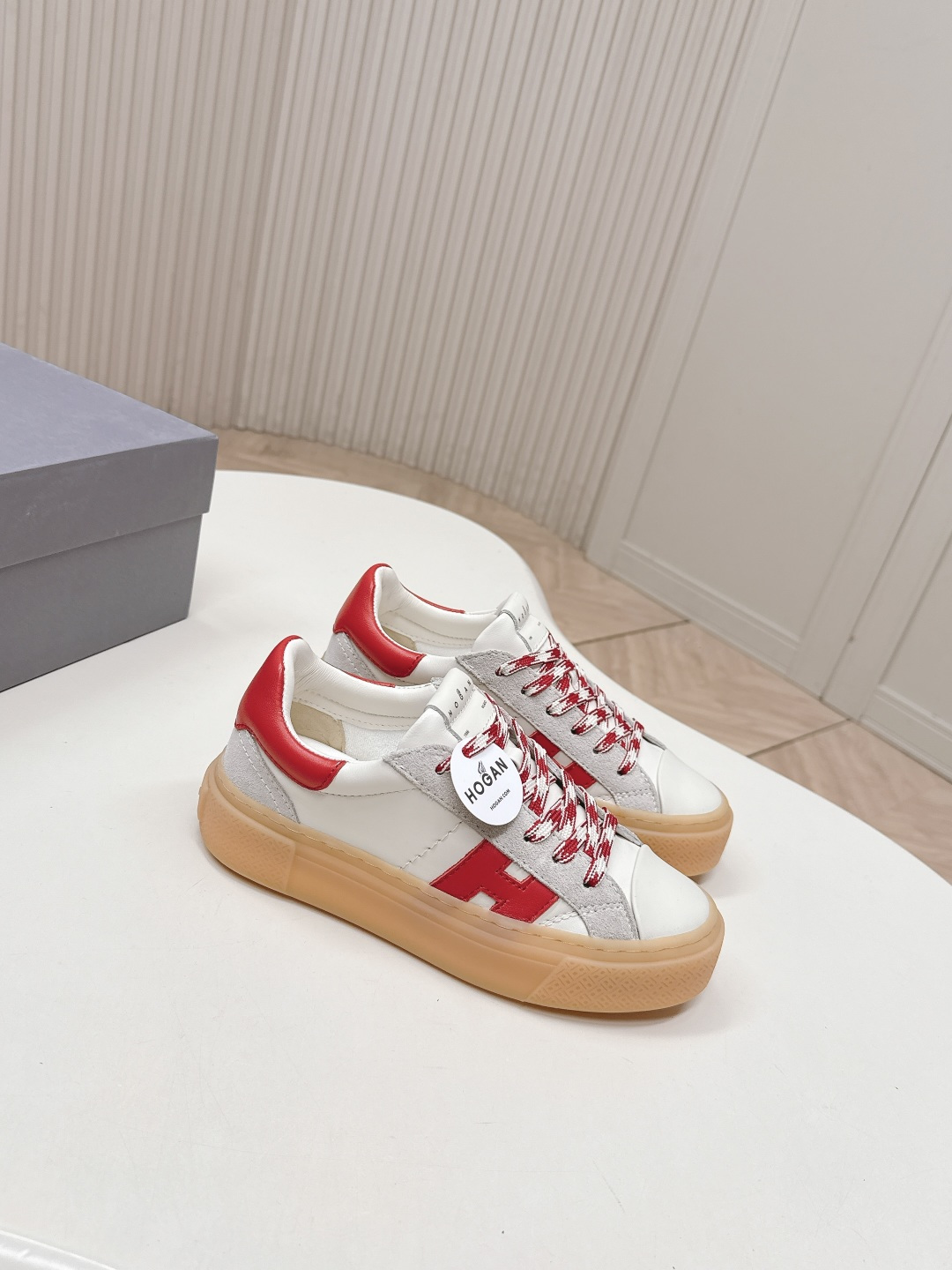 Alexander McQueen HOGAN H705 运动鞋 休闲厚底小白鞋