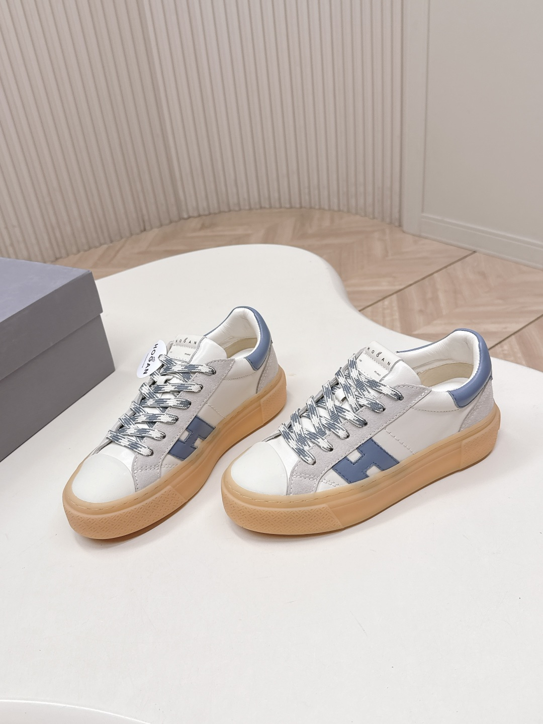 Alexander McQueen HOGAN H705 运动鞋 休闲厚底小白鞋