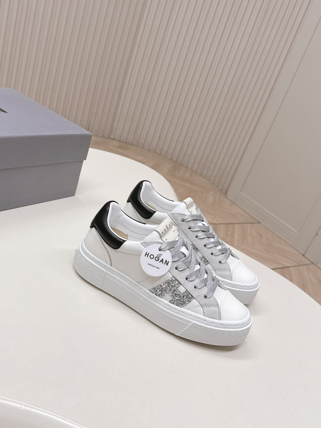 Alexander McQueen HOGAN H705 运动鞋 休闲厚底小白鞋