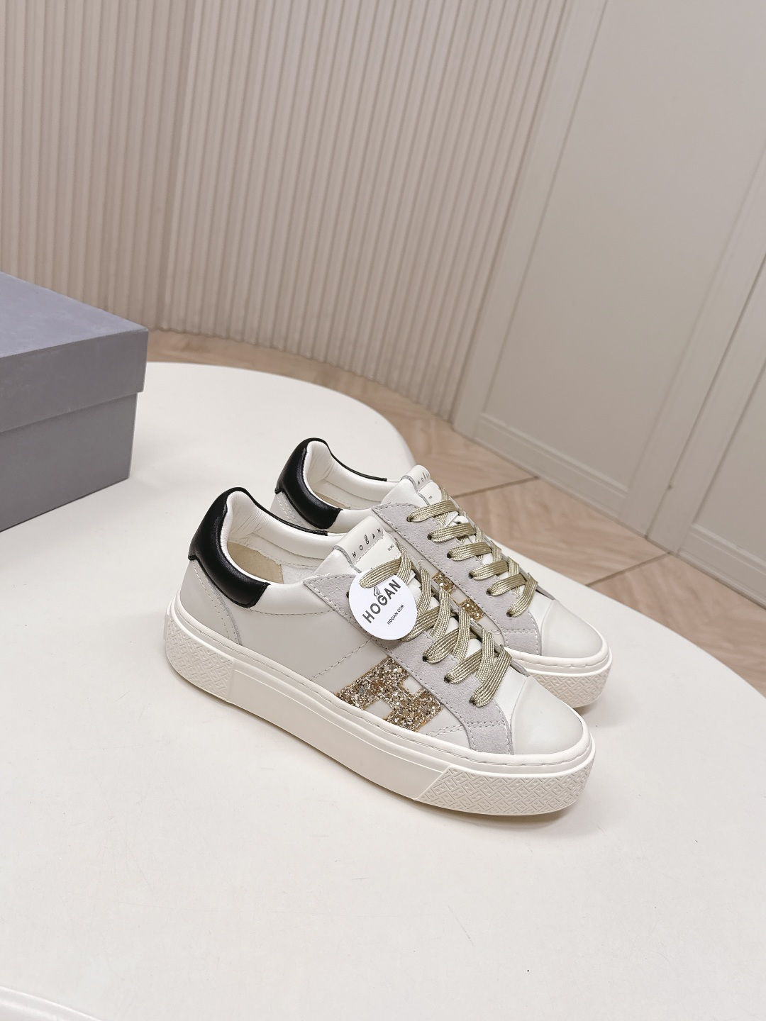 Alexander McQueen HOGAN H705 运动鞋 休闲厚底小白鞋