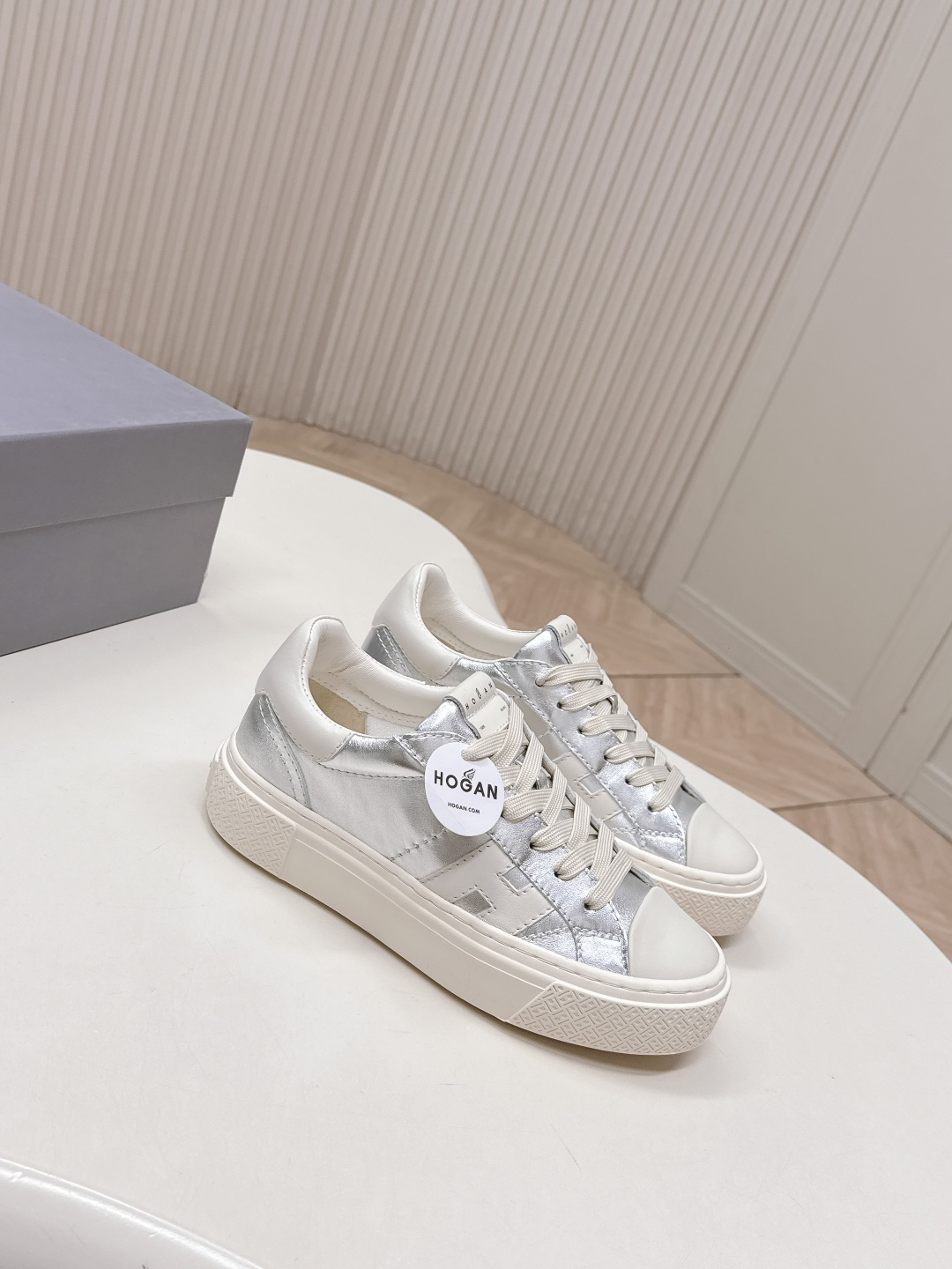 Alexander McQueen HOGAN H705 运动鞋 休闲厚底小白鞋