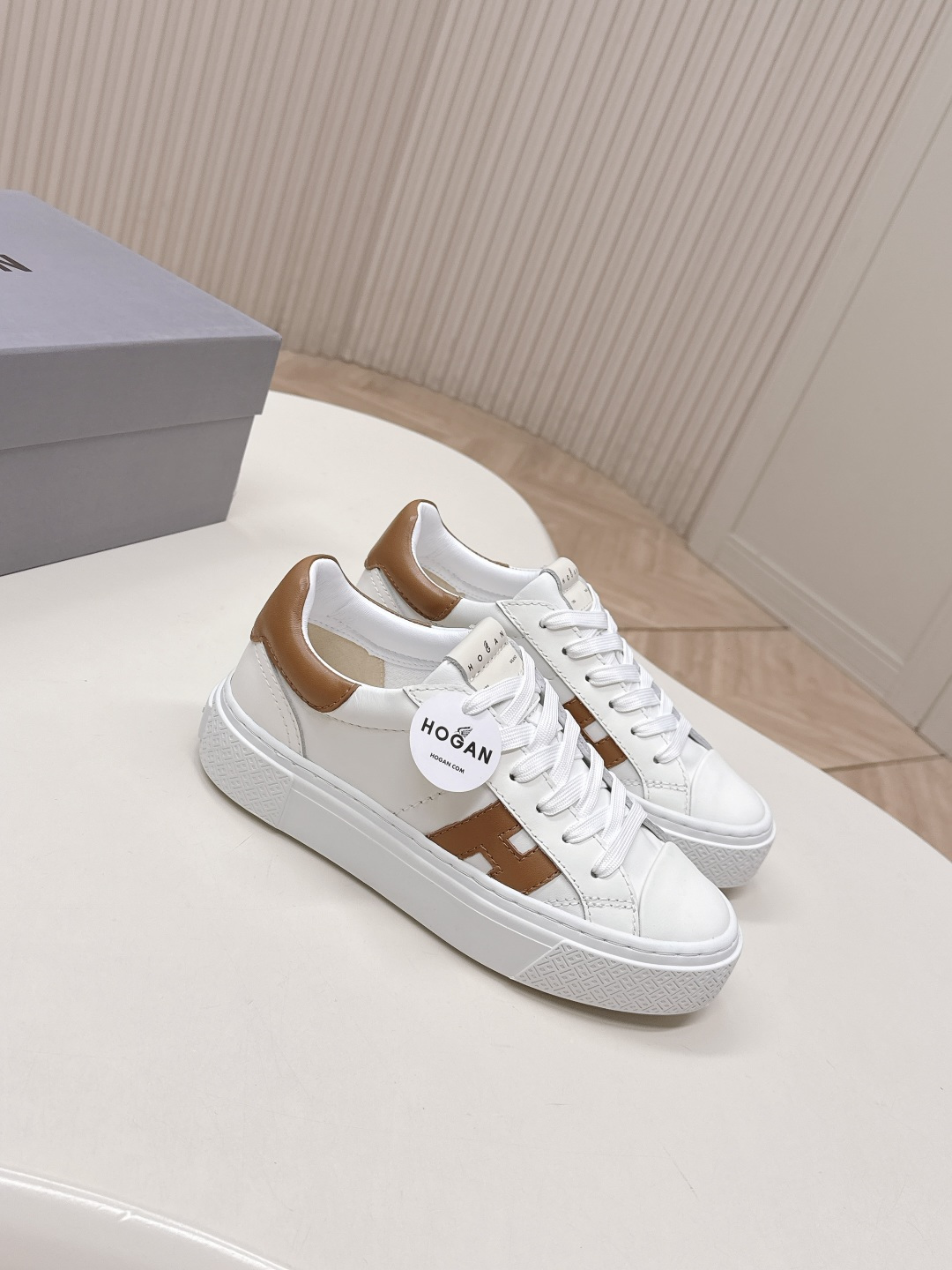 Alexander McQueen HOGAN H705 运动鞋 休闲厚底小白鞋