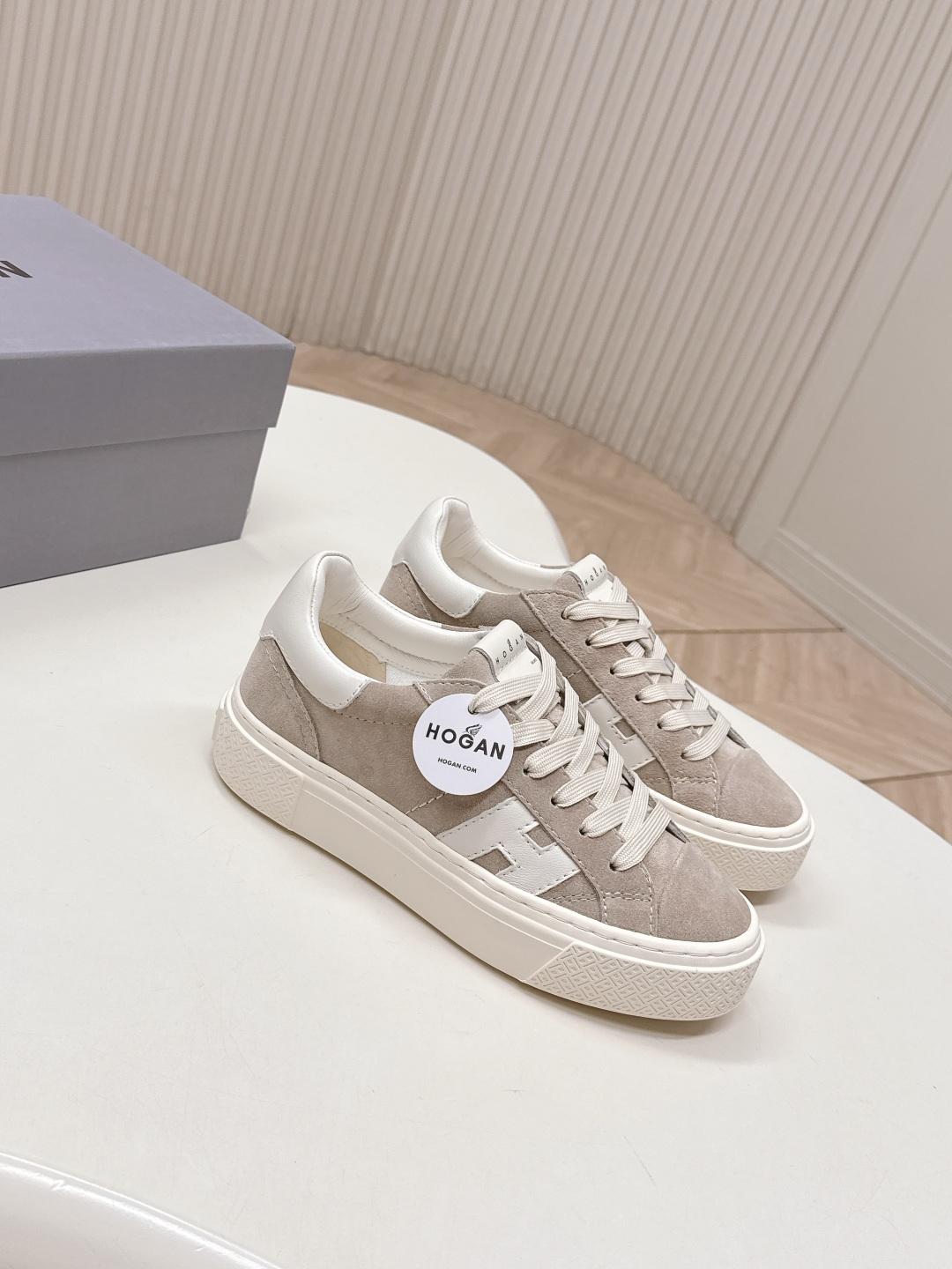 Alexander McQueen HOGAN H705 运动鞋 休闲厚底小白鞋