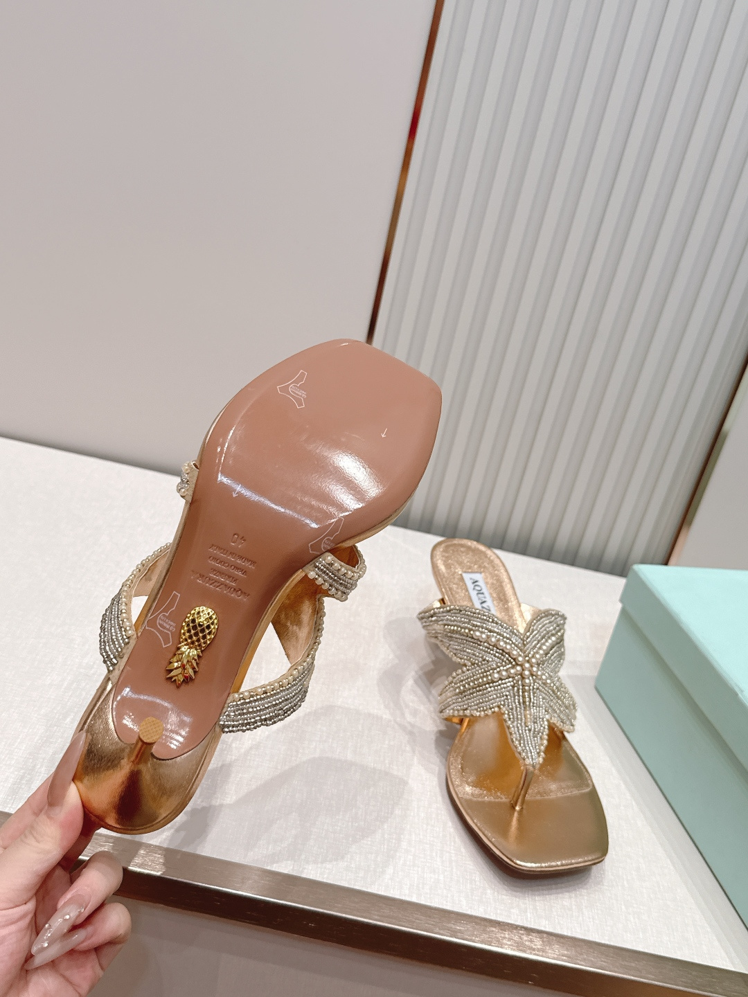 Unknown AQUAZZURA 菠萝2026凉拖鞋系列