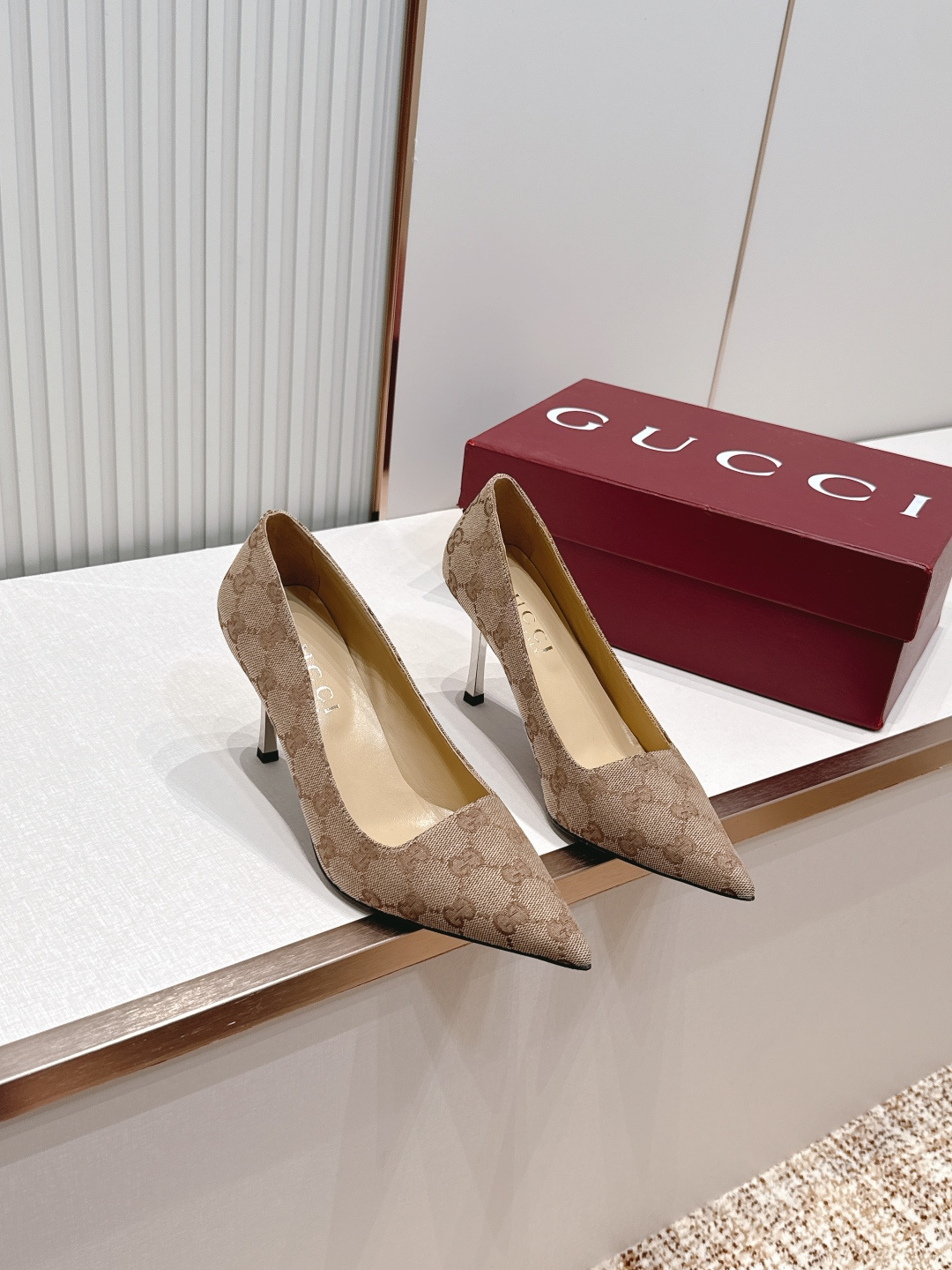 Gucci 古驰 2026春夏新款高跟单鞋系列 极致调楦 楦型百搭瘦脚yyds.造型立体饱满  上脚舒适