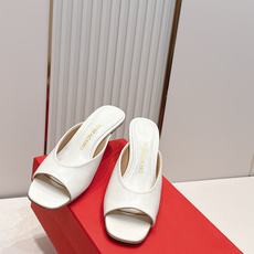 Ferragamo 菲拉格慕 26 S金属高跟凉拖鞋系列鱼嘴拖鞋 新任设计师的灵感之作 流线型金属跟原版 Ferragamo 菲拉格慕 26 S金属高跟凉拖鞋系列鱼嘴拖鞋 新任设计师的灵感之作 流线型金属跟原版
