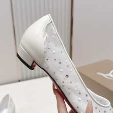 🆑 顶级版平底款 Christian Louboutin | 2026s𝐒网纱水钻尖头红底鞋💎新款网纱烫 🆑 顶级版平底款 Christian Louboutin | 2026s𝐒网纱水钻尖头红底鞋💎新款网纱烫