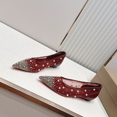 🆑 顶级版平底款 Christian Louboutin | 2026s𝐒网纱水钻尖头红底鞋💎新款网纱烫 🆑 顶级版平底款 Christian Louboutin | 2026s𝐒网纱水钻尖头红底鞋💎新款网纱烫
