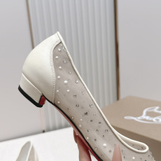 🆑 顶级版平底款 Christian Louboutin | 2026s𝐒网纱水钻尖头红底鞋💎新款网纱烫 🆑 顶级版平底款 Christian Louboutin | 2026s𝐒网纱水钻尖头红底鞋💎新款网纱烫