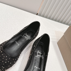 🆑 顶级版平底款 Christian Louboutin | 2026s𝐒网纱水钻尖头红底鞋💎新款网纱烫 🆑 顶级版平底款 Christian Louboutin | 2026s𝐒网纱水钻尖头红底鞋💎新款网纱烫