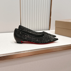 🆑 顶级版平底款 Christian Louboutin | 2026s𝐒网纱水钻尖头红底鞋💎新款网纱烫 🆑 顶级版平底款 Christian Louboutin | 2026s𝐒网纱水钻尖头红底鞋💎新款网纱烫