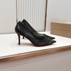 🆑 顶级版 Christian Louboutin | 2026s𝐒网纱水钻尖头红底高跟鞋💎早春新款网纱 🆑 顶级版 Christian Louboutin | 2026s𝐒网纱水钻尖头红底高跟鞋💎早春新款网纱