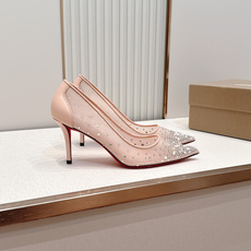 🆑 顶级版 Christian Louboutin | 2026s𝐒网纱水钻尖头红底高跟鞋💎早春新款网纱 🆑 顶级版 Christian Louboutin | 2026s𝐒网纱水钻尖头红底高跟鞋💎早春新款网纱