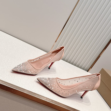 🆑 顶级版 Christian Louboutin | 2026s𝐒网纱水钻尖头红底高跟鞋💎早春新款网纱 🆑 顶级版 Christian Louboutin | 2026s𝐒网纱水钻尖头红底高跟鞋💎早春新款网纱