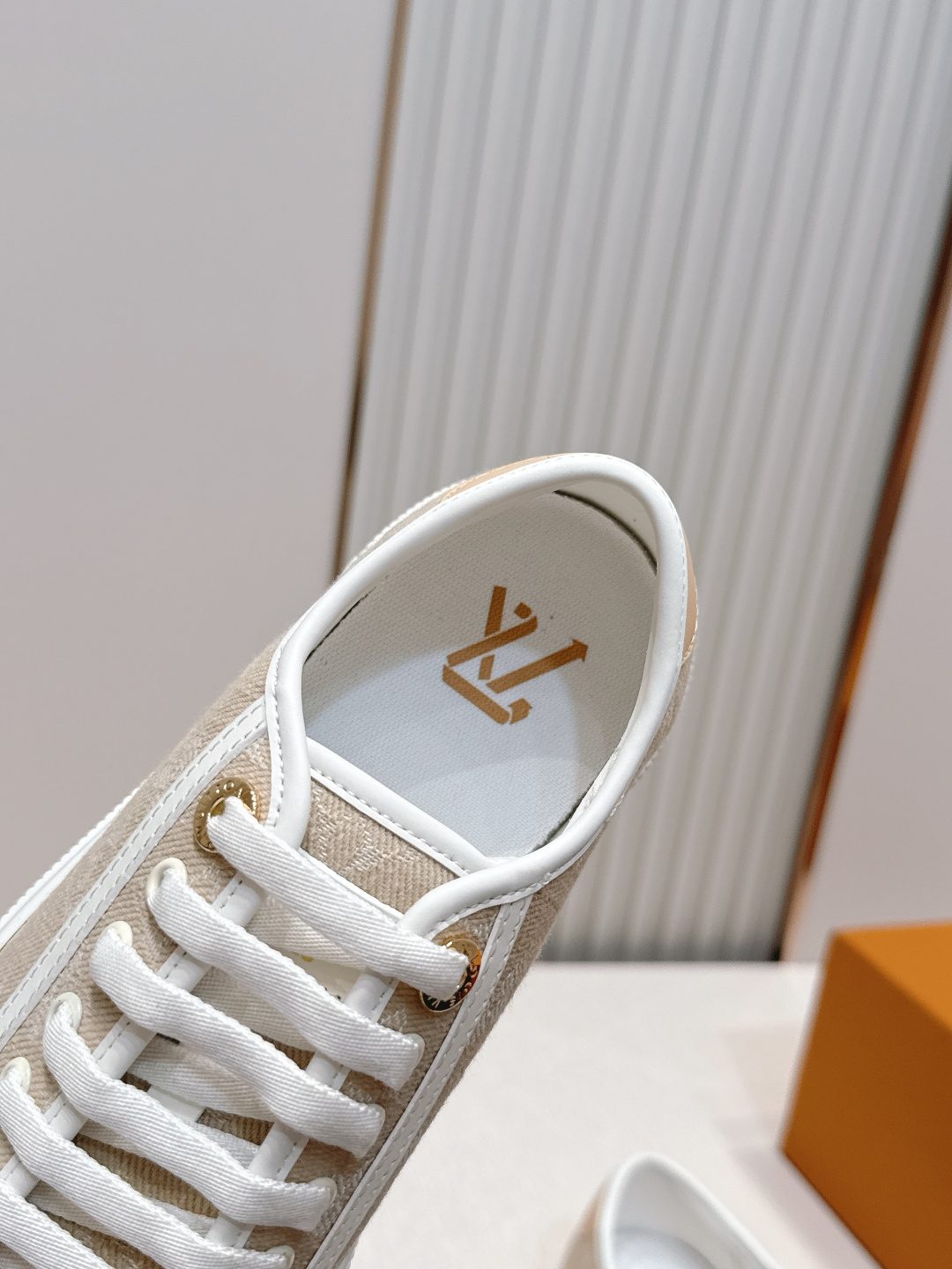 顶级版本：LV路易威登L家 驴牌最新Lagoon系列 厚底丹宁牛仔布 压花 老花 厚底 休闲运动鞋 滑板