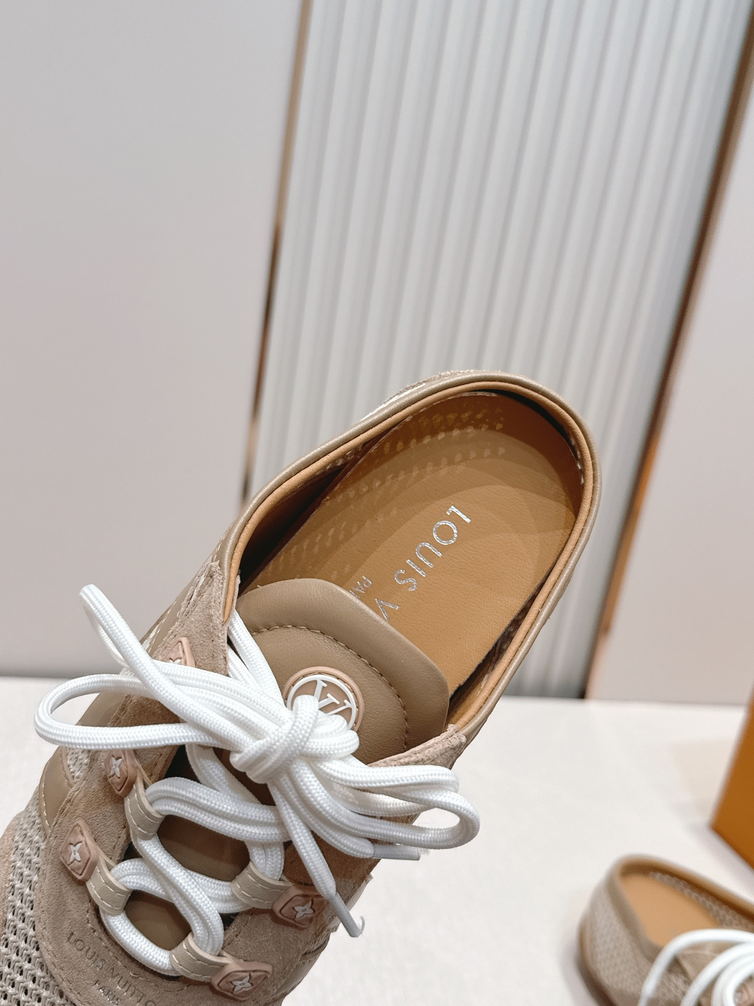 顶级版本： 半拖款Louis Vuitton路易威登驴牌春夏Sneakerina系列 芭蕾运动鞋 德训鞋