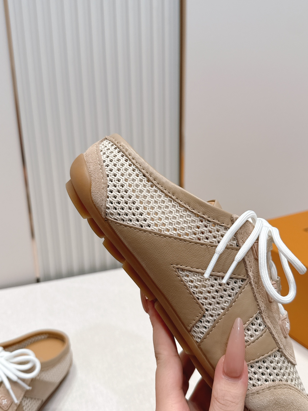 顶级版本： 半拖款Louis Vuitton路易威登驴牌春夏Sneakerina系列 芭蕾运动鞋 德训鞋