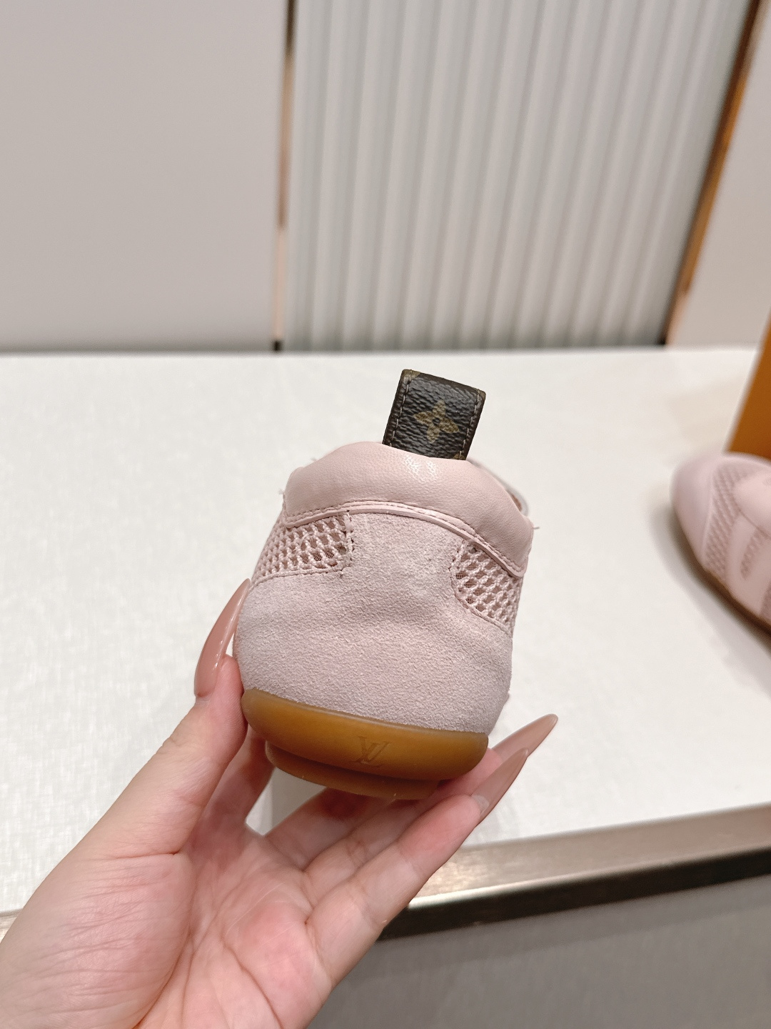 顶级版本： 半拖款Louis Vuitton路易威登驴牌春夏Sneakerina系列 芭蕾运动鞋 德训鞋