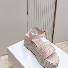 26ss春夏新款Dior 迪奥 J'Adior饰带坡跟凉凉鞋经典CD字母织带蝴蝶结方头厚底拖鞋草编麻绳底 26ss春夏新款Dior 迪奥 J'Adior饰带坡跟凉凉鞋经典CD字母织带蝴蝶结方头厚底拖鞋草编麻绳底