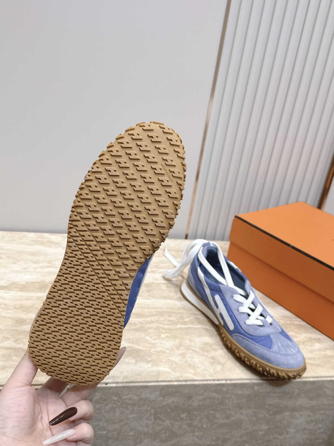 顶级版本 后系带款   Hermes 爱马仕 2026 新款Jet休闲运动鞋德训鞋 全色系！！！！工艺极