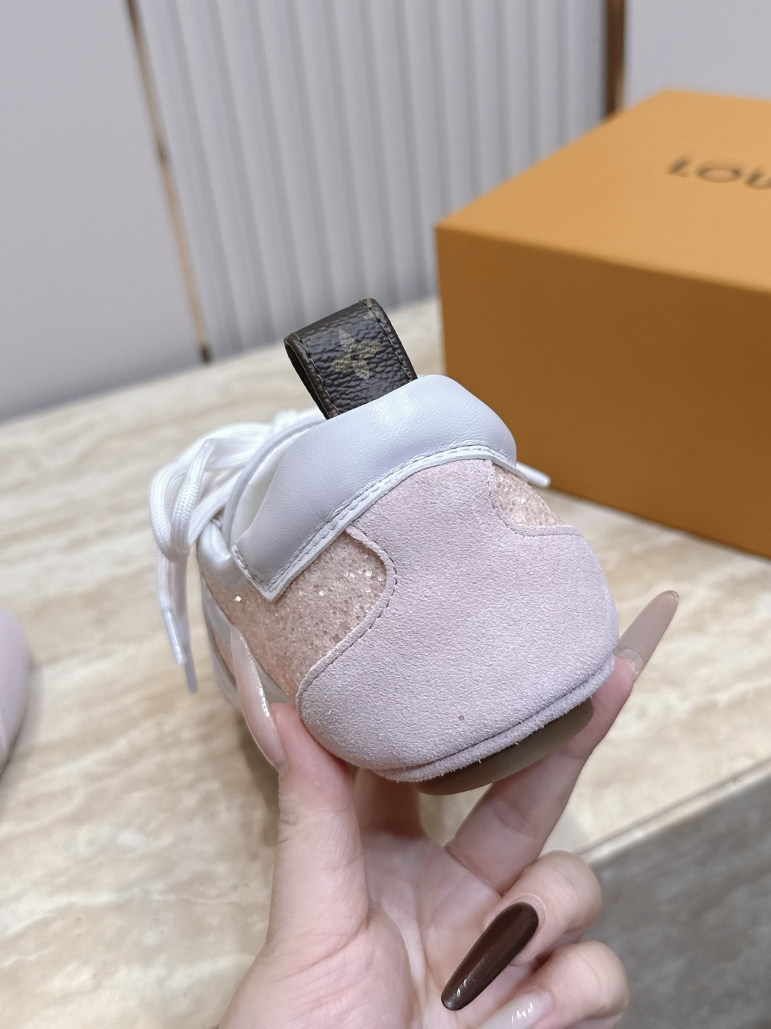 Louis Vuitton路易威登驴牌春夏Sneakerina系列 芭蕾运动鞋 德训鞋 平底鞋  原版三对购入开发完美复