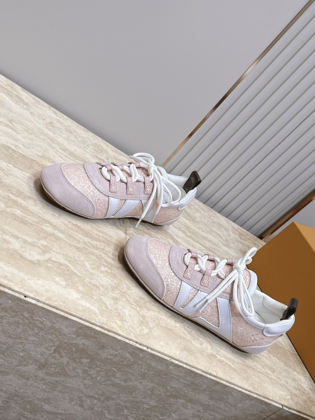 Louis Vuitton路易威登驴牌春夏Sneakerina系列 芭蕾运动鞋 德训鞋 平底鞋  原版三对购入开发完美复
